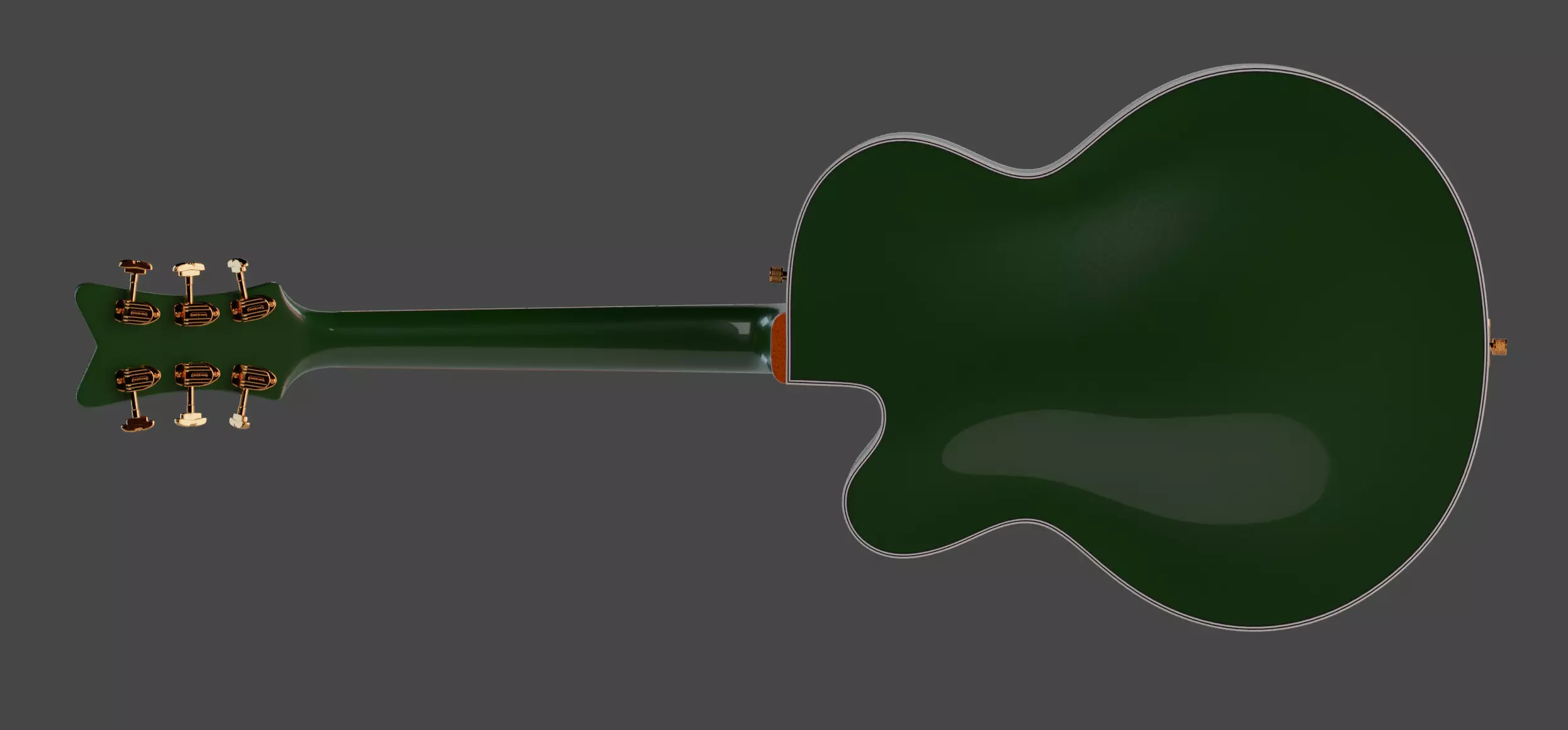 Gretsch Irish Falcon AR and realtime ready Low-poly 3D model_2