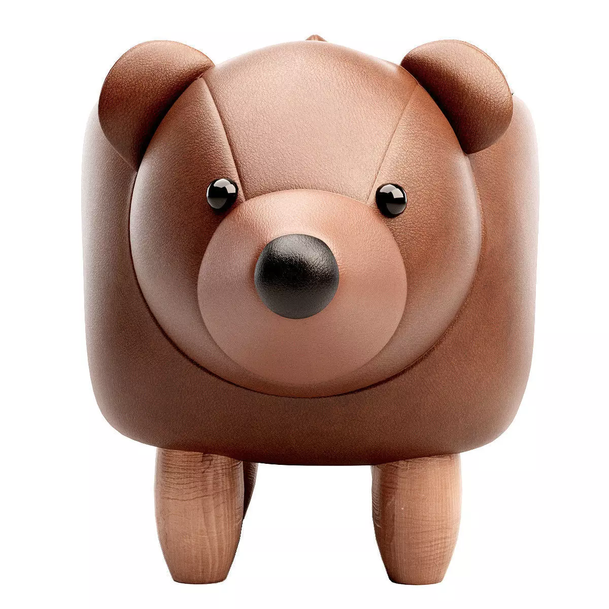 bear shaped pouf 3D model_1