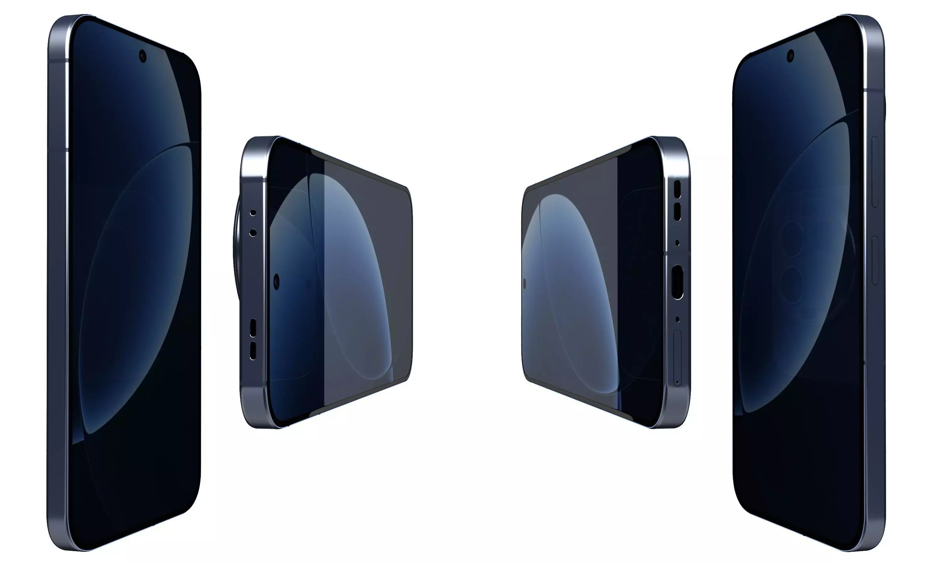 Realme GT8 Pro Blue 3D model_2