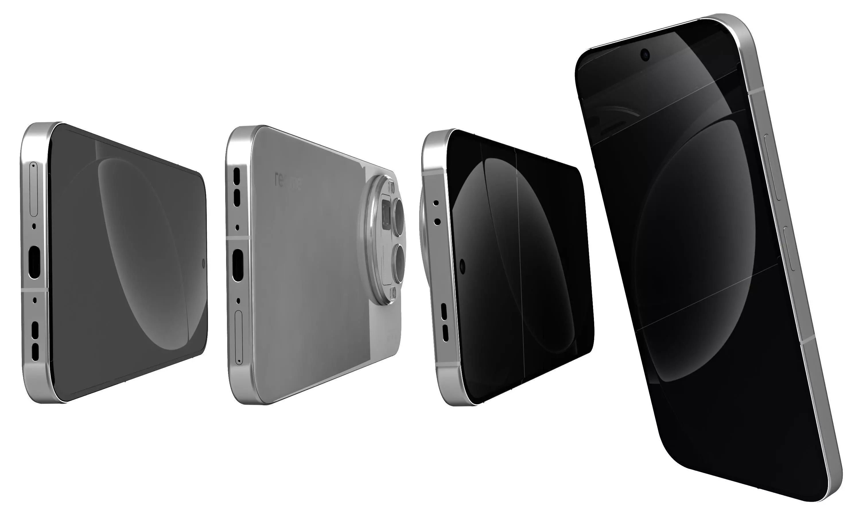 Realme GT8 Pro White 3D model_6