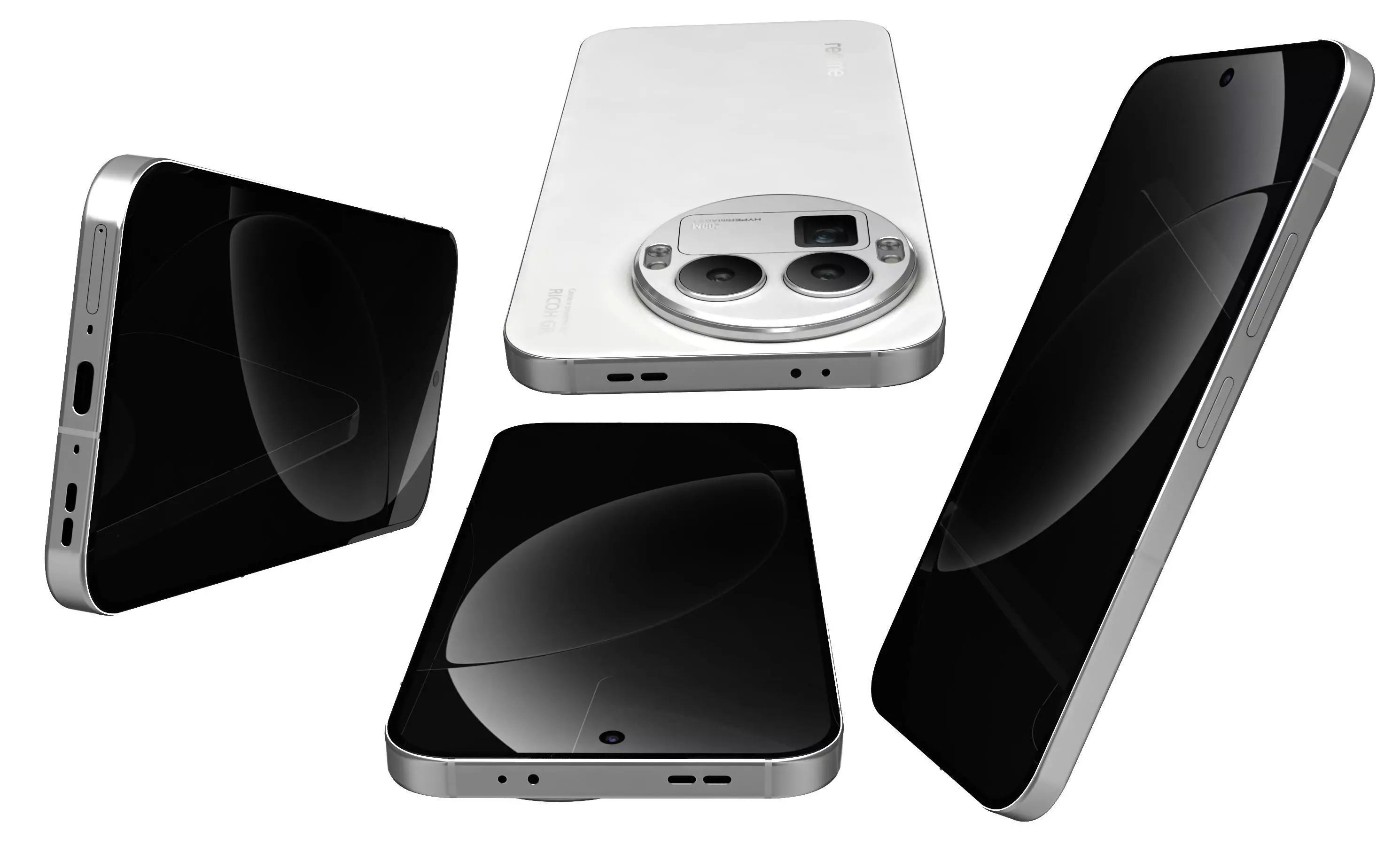 Realme GT8 Pro White 3D model_7