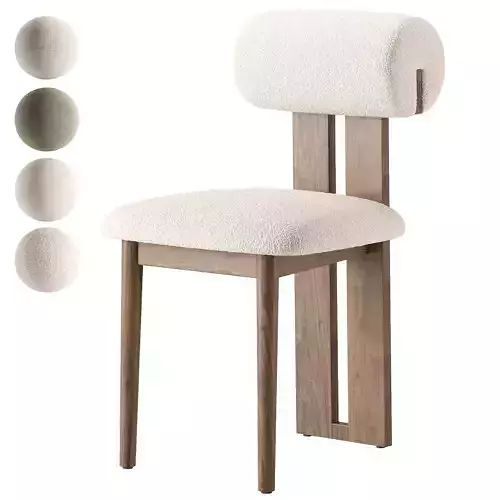 Galen Cream Boucle Dining Chair