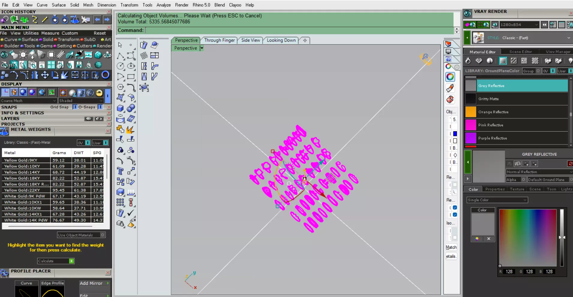 Ring set 3D print model_17