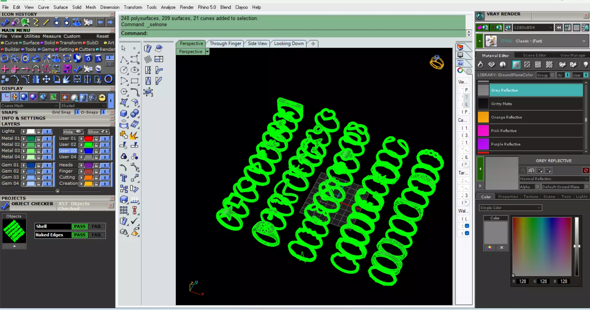 Ring set 3D print model_9