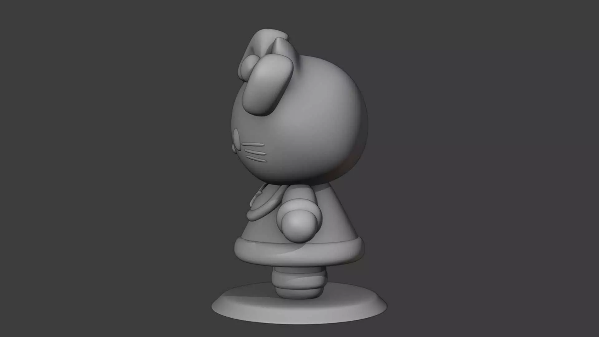 Hello kitty Christmas 3D print model_7