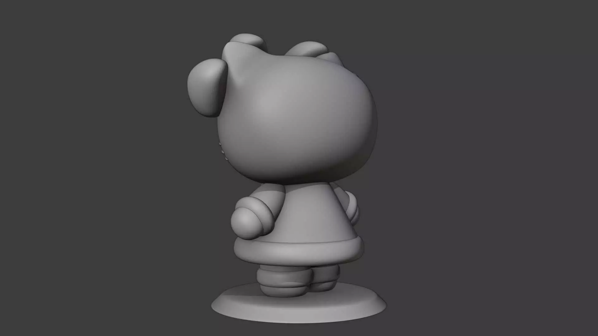 Hello kitty Christmas 3D print model_6