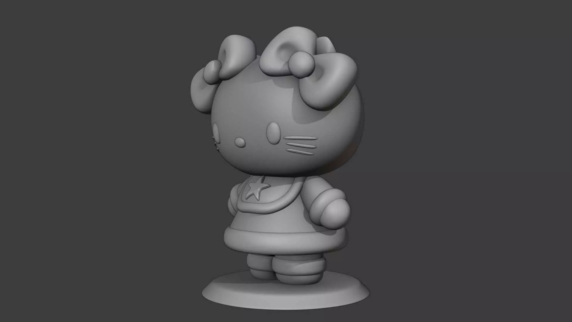 Hello kitty Christmas 3D print model_8