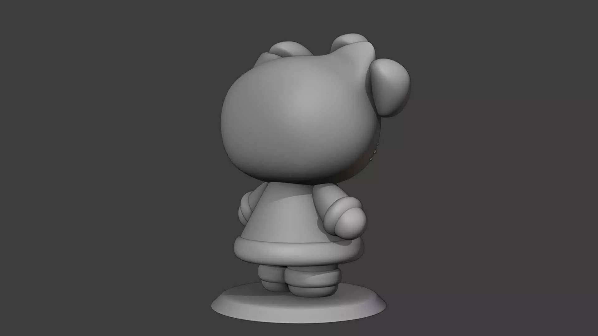 Hello kitty Christmas 3D print model_4