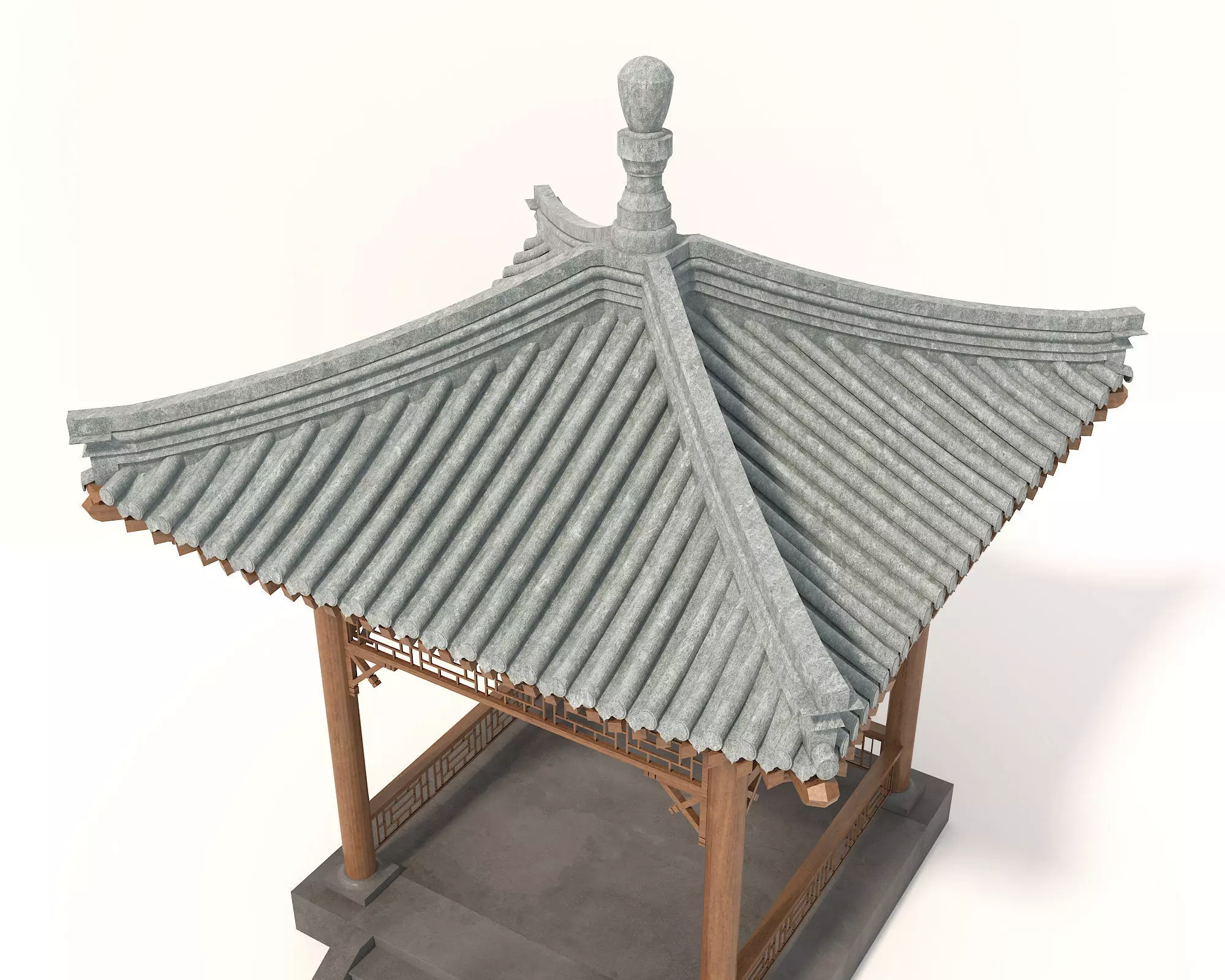 Wooden Gazebos 3 3D model_5