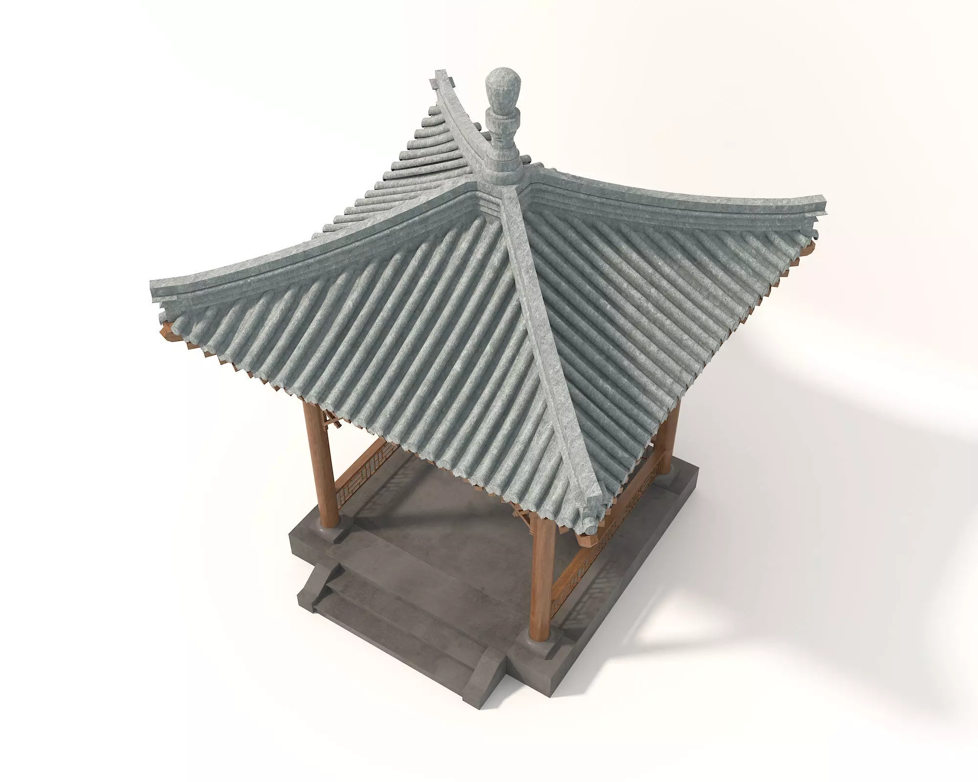 Wooden Gazebos 3 3D model_1