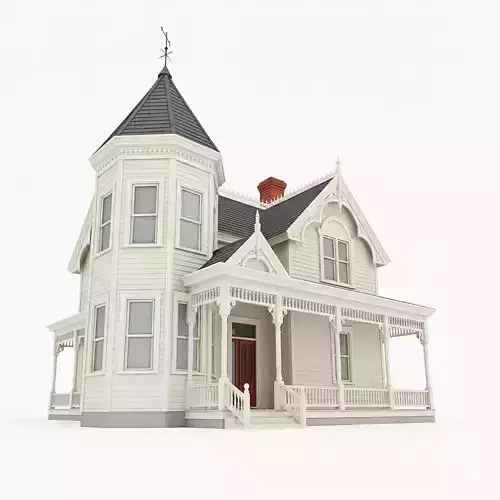 Victorian Style Home free VR / AR / low-poly 3D model | CGTrader