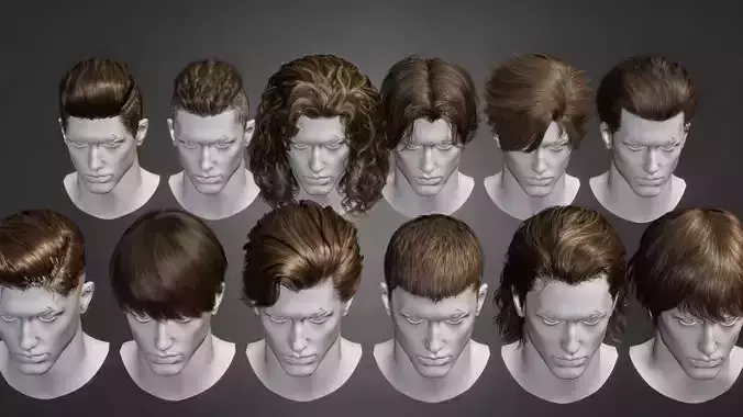 Game character hairstyle