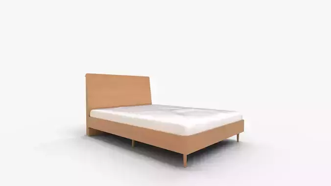 Simple HI wooden bed