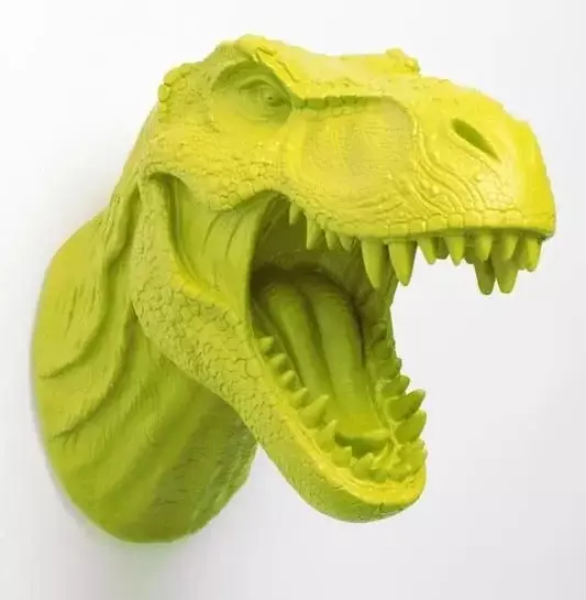 Dinosaur Wall Bust 3D print model_0
