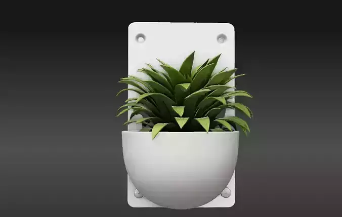 Wall Planter Pocket 3D Model Minimalist Home Decor Planter