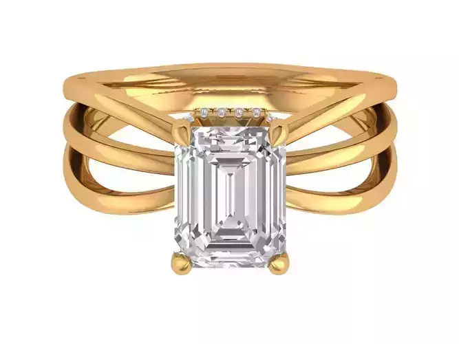 Emerald Solitaire Ring