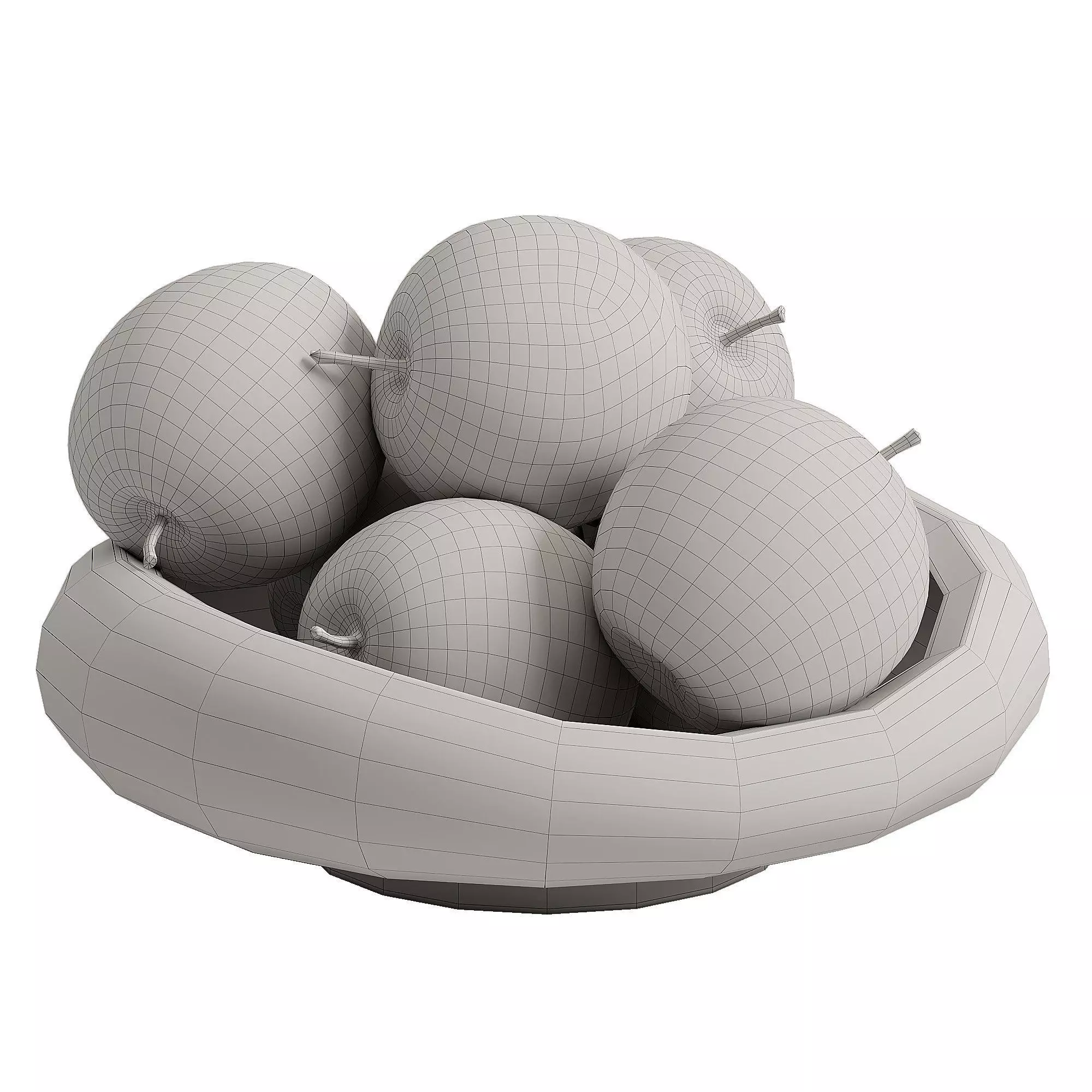 pear of bowl 3D model_1