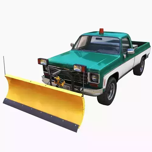 Snow plug 4x4 american pickup truck