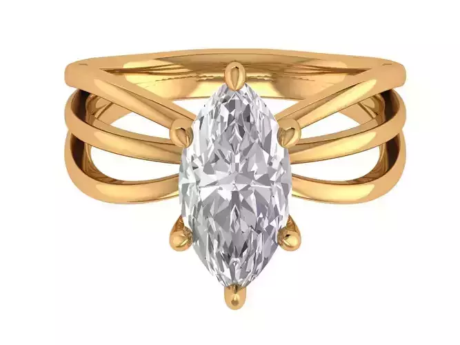 Marquise Solitaire Ring
