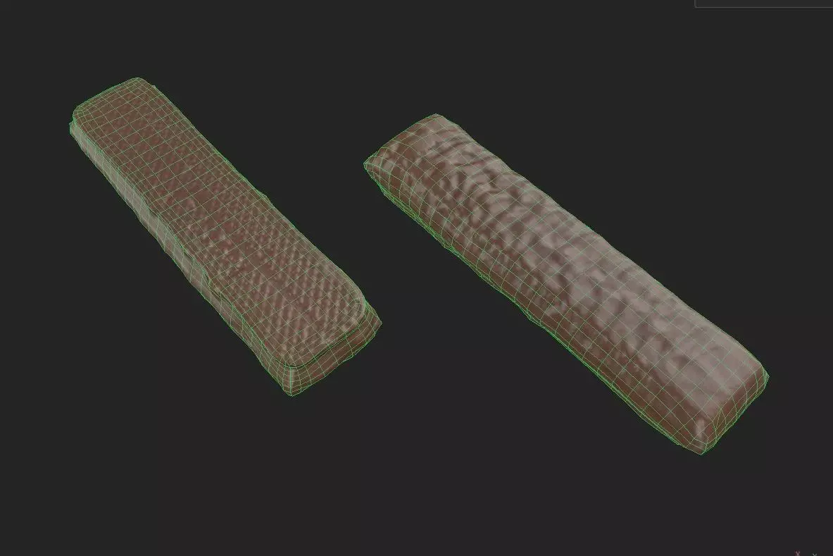 Chocolate Bar M07 Low-poly 3D model_6