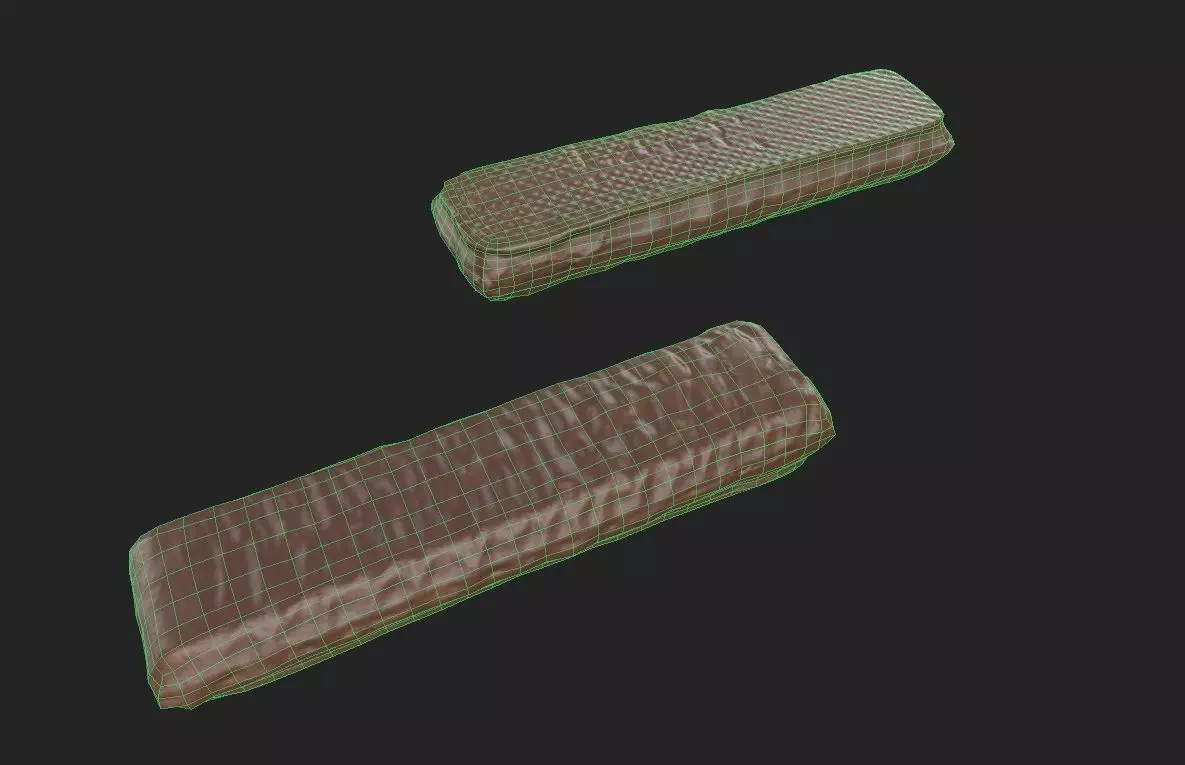Chocolate Bar M07 Low-poly 3D model_1