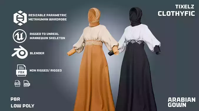 arabian gown - clothyfic outfit