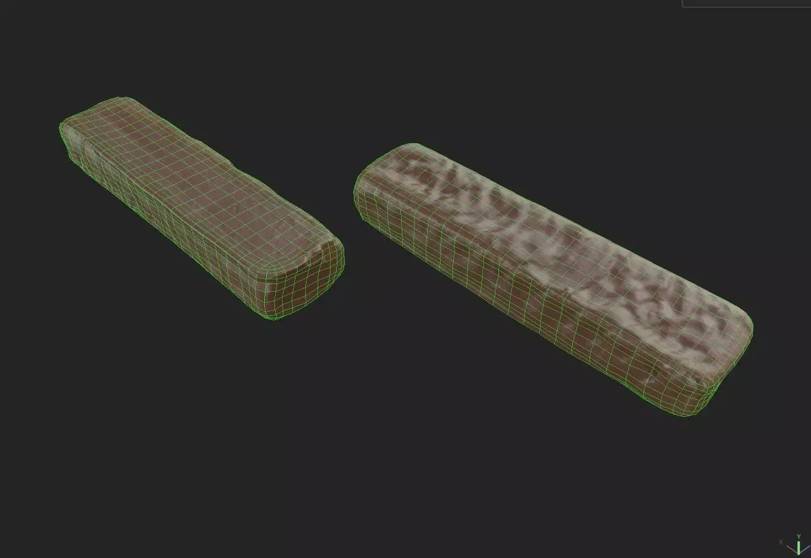 Chocolate Bar M09 Low-poly 3D model_6
