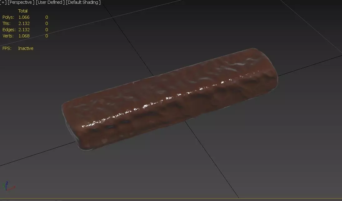 Chocolate Bar M09 Low-poly 3D model_2