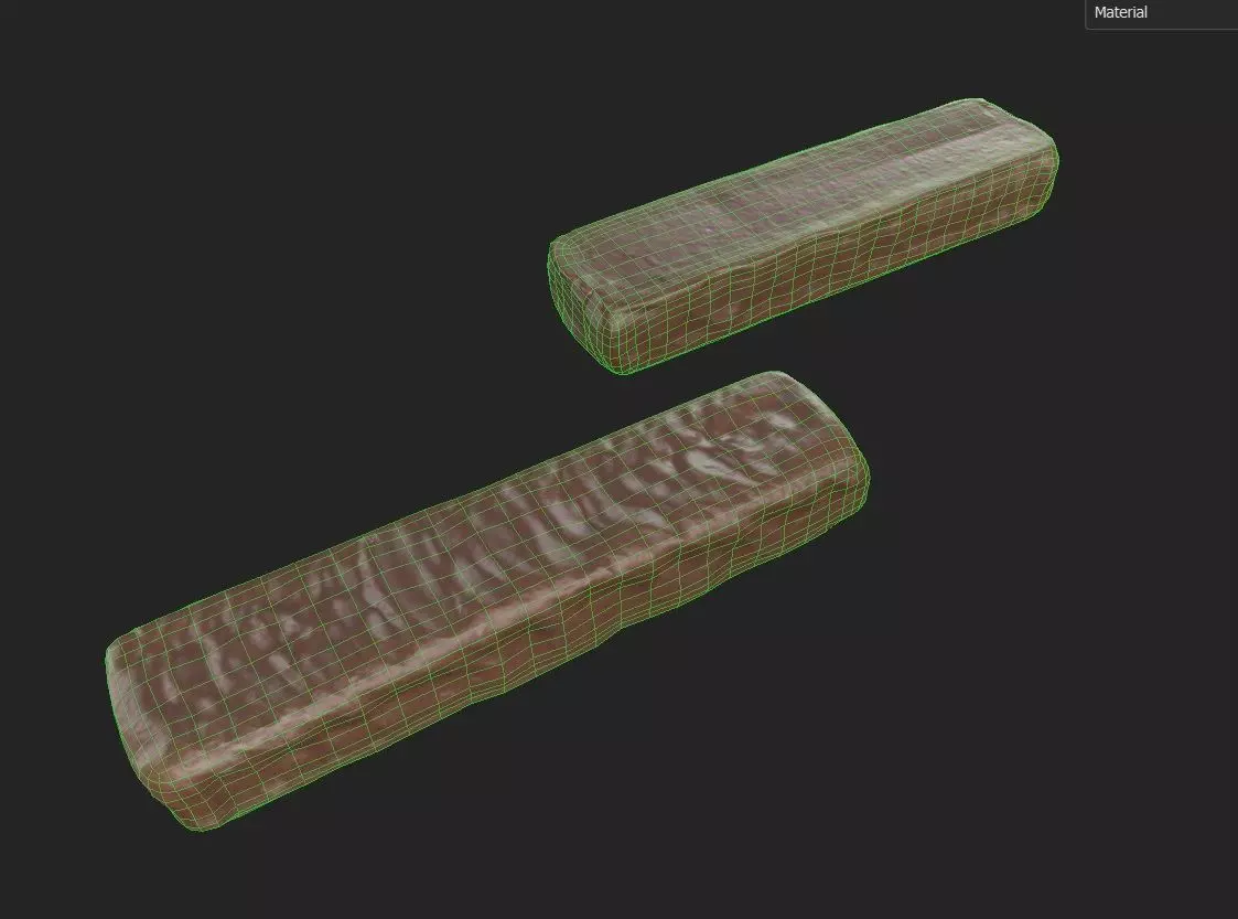 Chocolate Bar M09 Low-poly 3D model_1