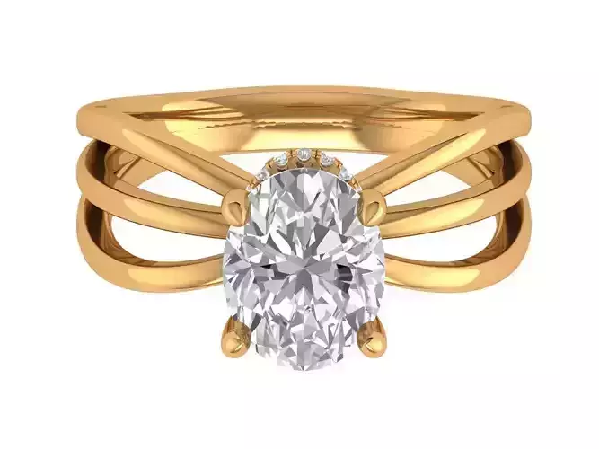 Oval Solitaire Ring