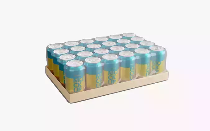 Blue Soda Can Pack of 24