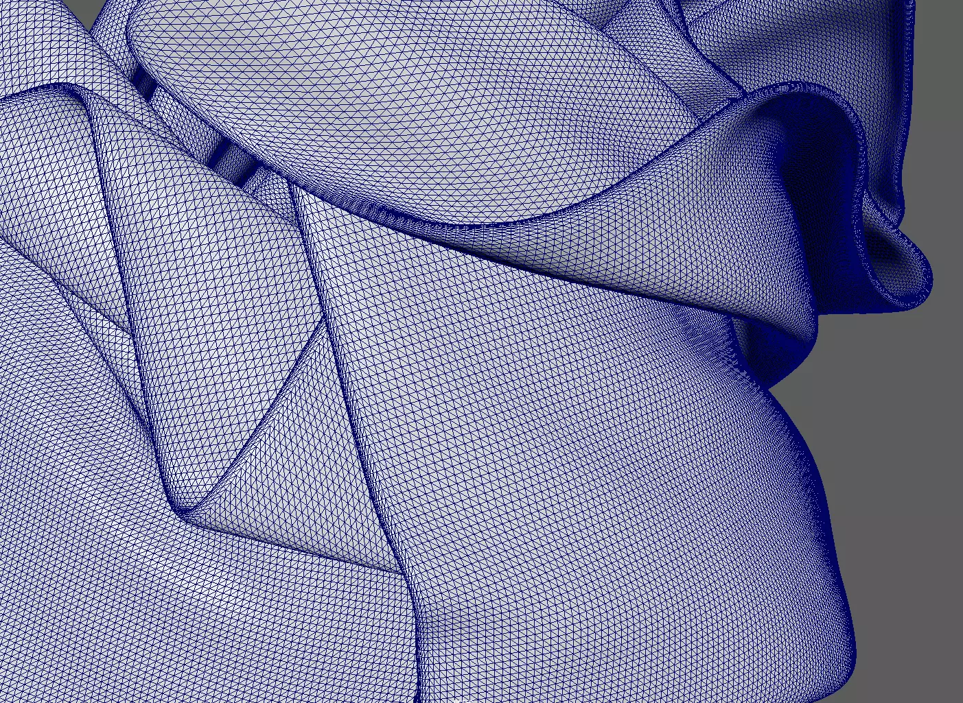 Dynamic Cloth Vase 3D print model_4