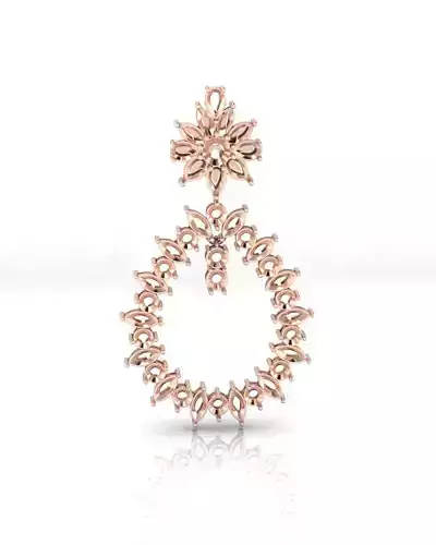 marquise and round jewelry pendant