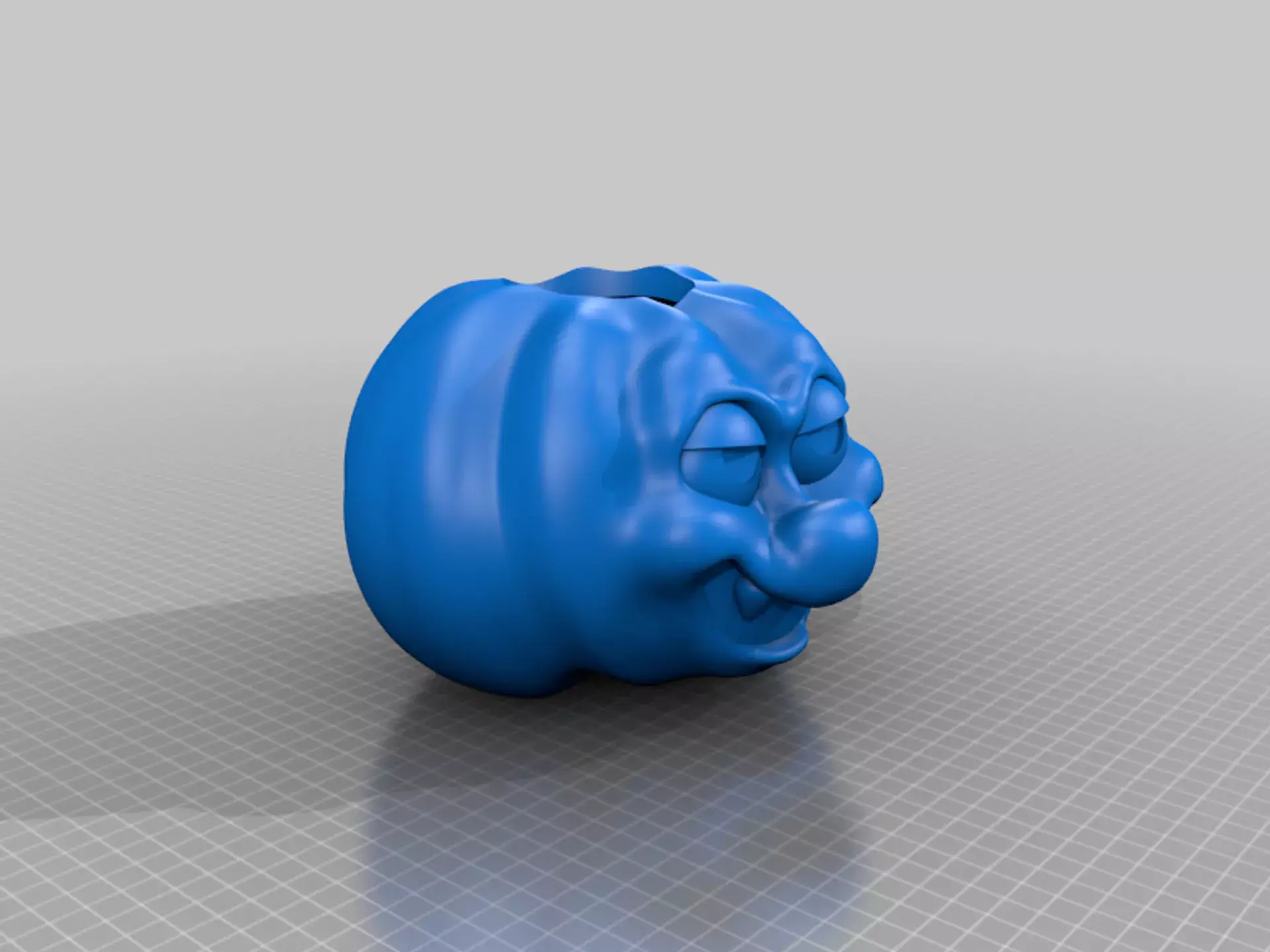 Smirking Cartoon Pumpkin 3D print model_4