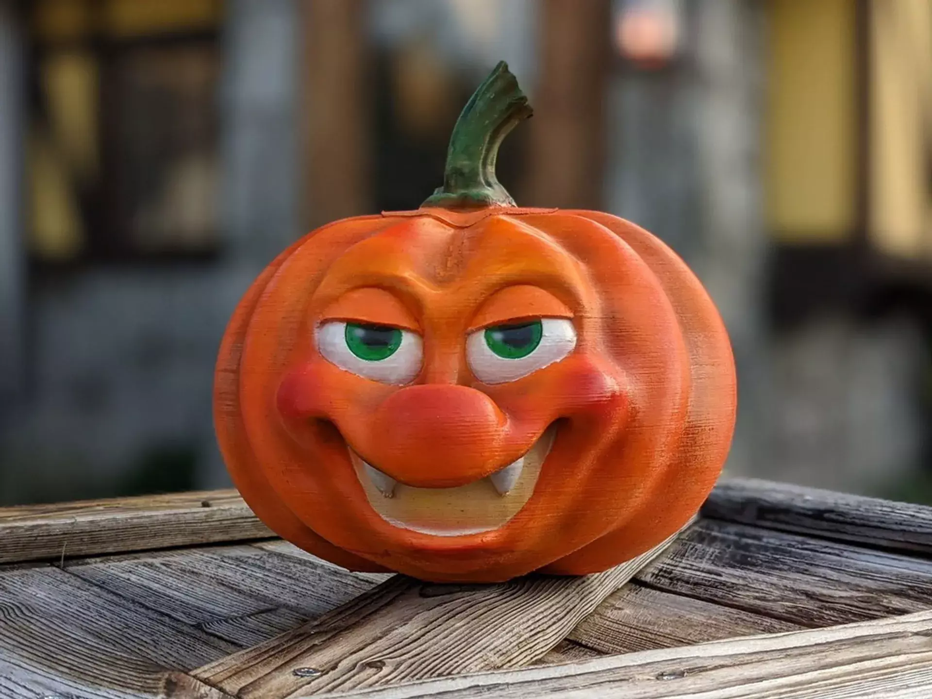 Smirking Cartoon Pumpkin 3D print model_2