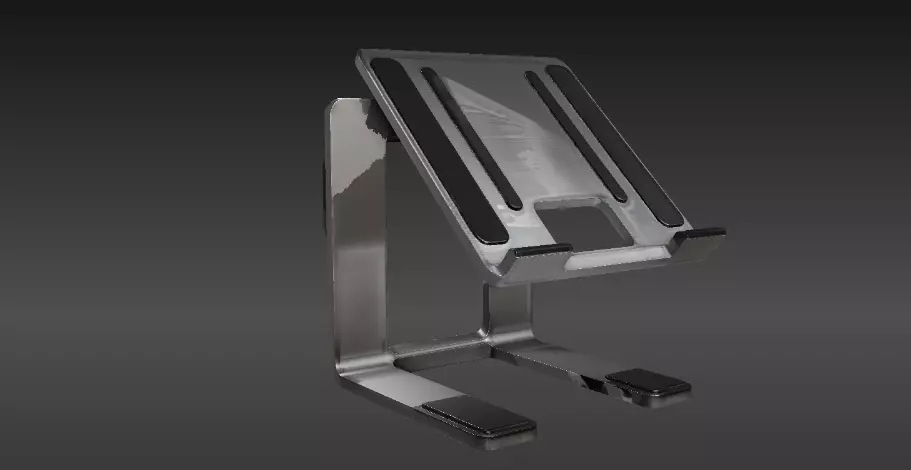 Laptop Stand 3D Model Adjustable Minimalist Print-Ready 3D print model_1