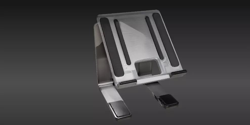 Laptop Stand 3D Model Adjustable Minimalist Print-Ready 3D print model_0