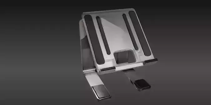 Laptop Stand 3D Model Adjustable  Minimalist Print-Ready