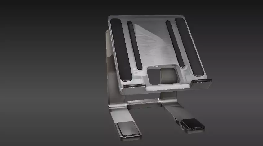 Laptop Stand 3D Model Adjustable Minimalist Print-Ready 3D print model_3