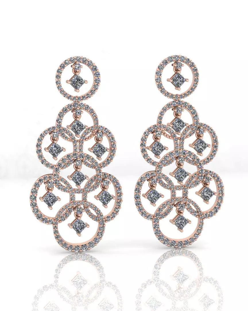 princes high jewelry earring 3D print model
