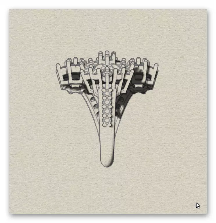 marquise and round bypass jewelry ring  3D print model_6