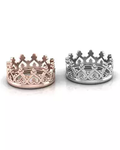 crown eternity gold ring 