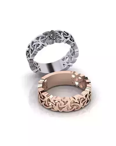 Celtic  eternity gold ring 