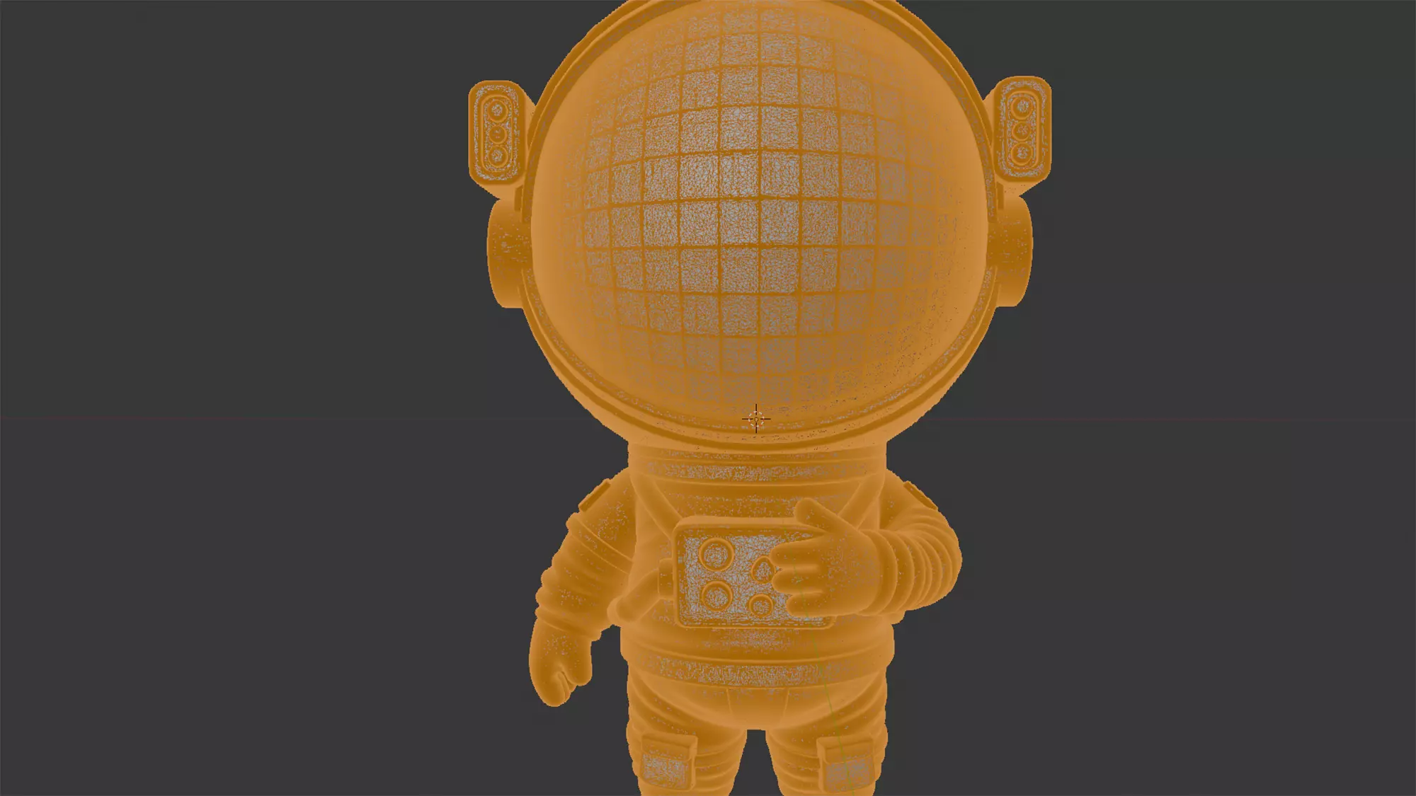 Cartoon Astronaut Figurine 3D Print Model 3D print model_5