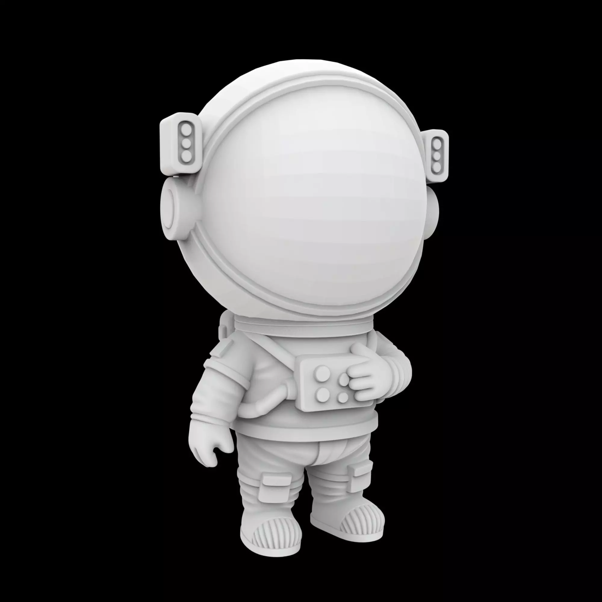 Cartoon Astronaut Figurine 3D Print Model 3D print model_0