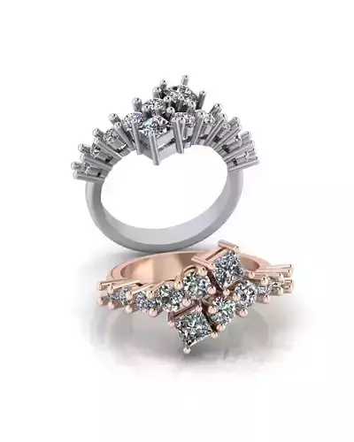 round bypass jewelry ring 