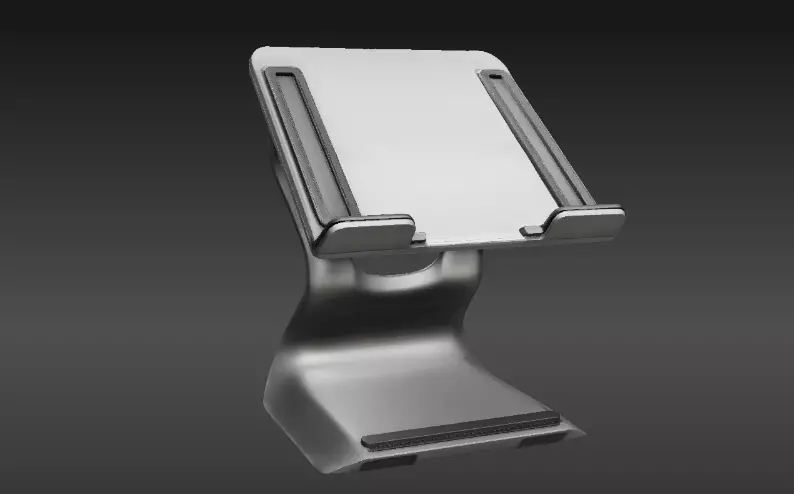 Laptop Stand 3D Model Two Pack  Minimalist Print-Ready  Low-poly 3D model_8