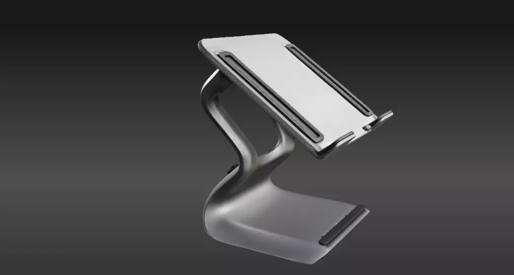 Laptop Stand 3D Model Two Pack  Minimalist Print-Ready  Low-poly 3D model_4