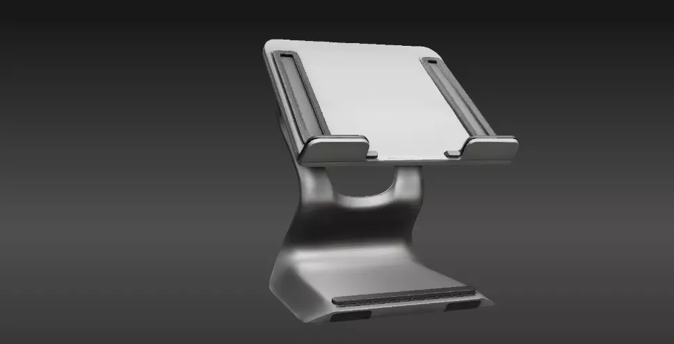 Laptop Stand 3D Model Two Pack  Minimalist Print-Ready  Low-poly 3D model_5