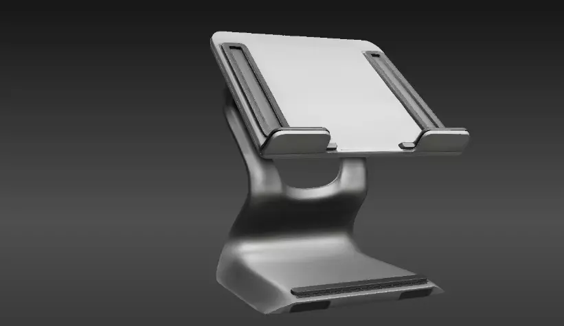 Laptop Stand 3D Model Two Pack  Minimalist Print-Ready  Low-poly 3D model_6